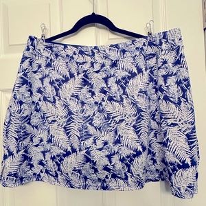 BOGO Tranquility Skort XXL. Royal blue/ white print